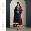 Dhanak Emerald Majesty 3-Piece Embroidered Winter Luxe Collection