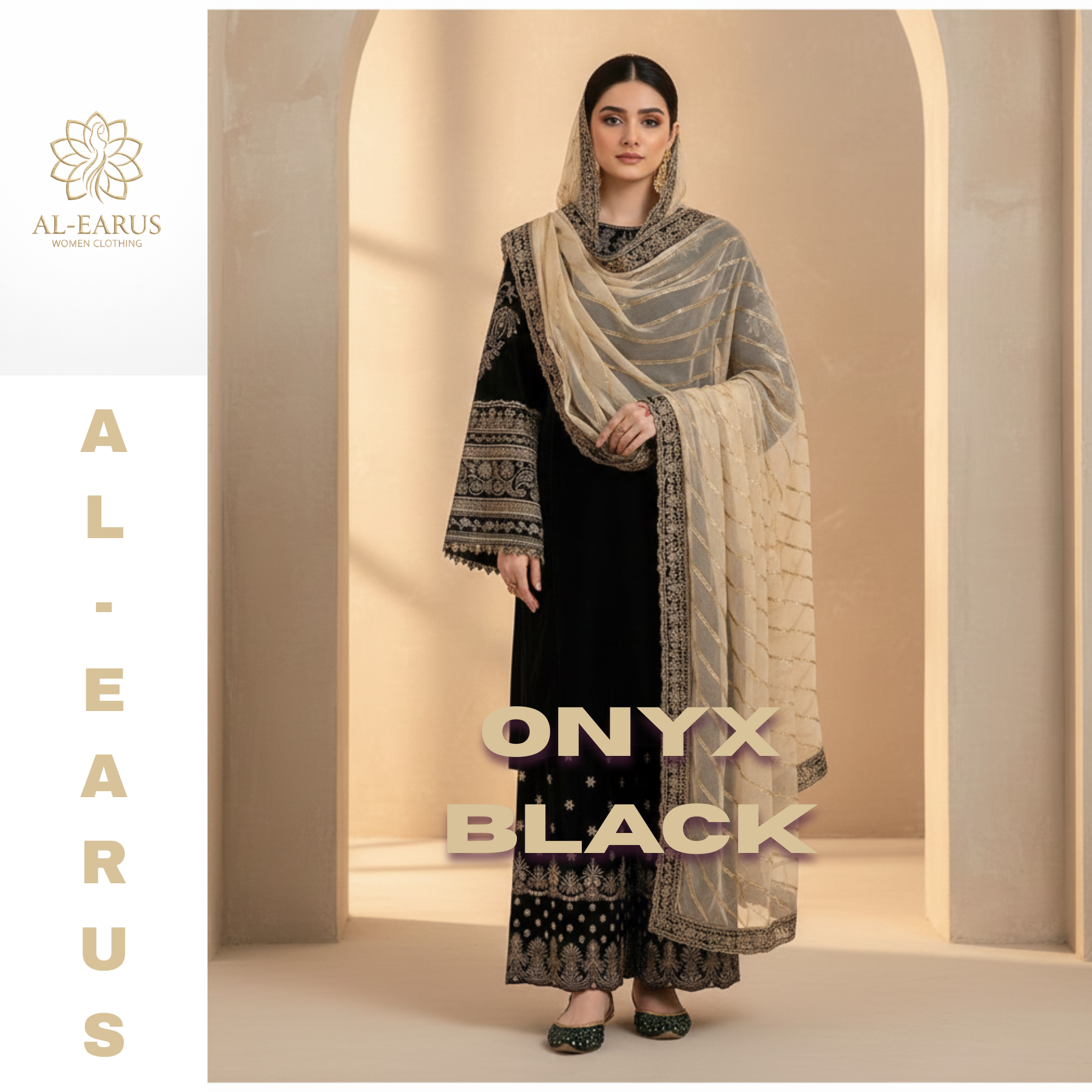 Onyx Velvet Heritage Premium Unstitched 3-Piece